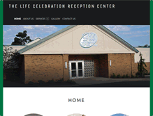 Tablet Screenshot of lifecelebrationreceptioncenter.com
